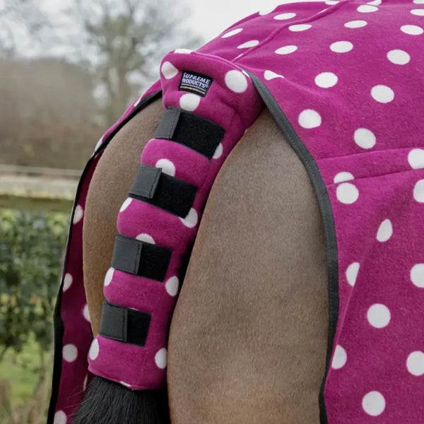 Supreme Products Dotty Fleece Tail Guard - Magical Mulberry