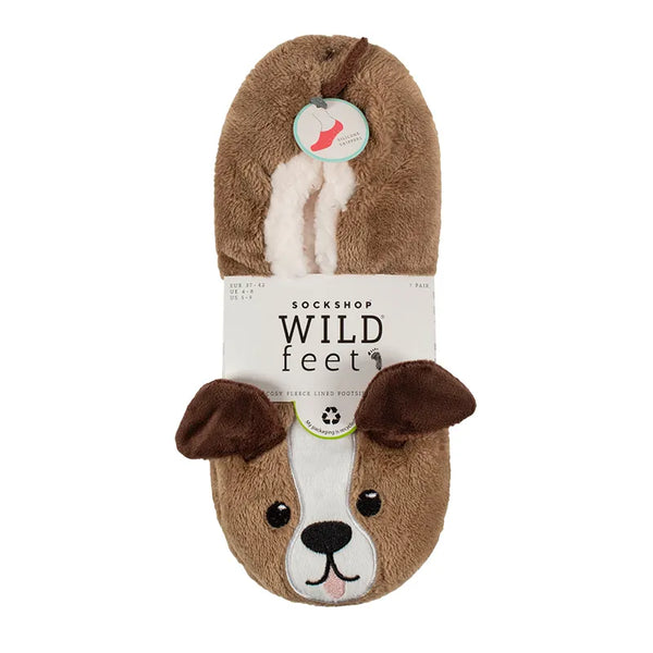 Wildfeet Ladies Slippers - Fluffy Dog