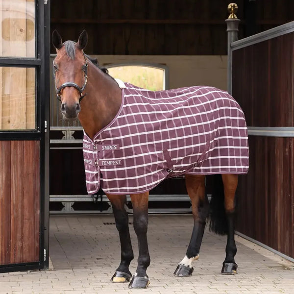 Tempest Original Stable Sheet - Maroon Check