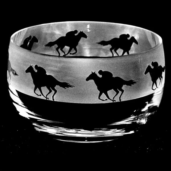 The Milford Collection Racehorse Small Crystal Bowl