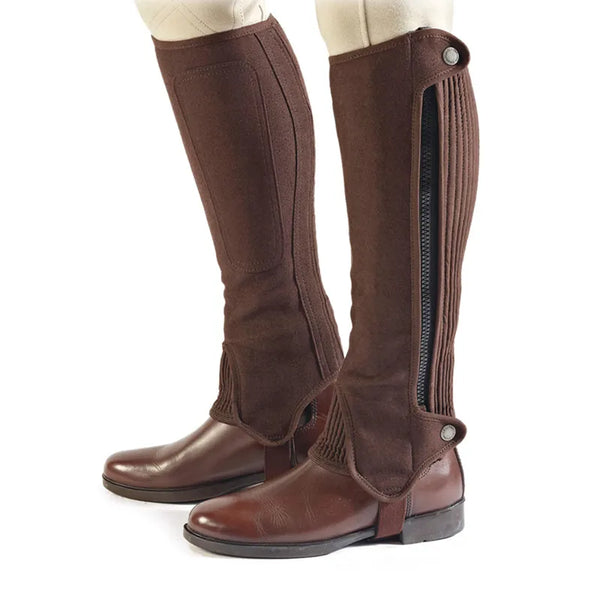 Bridleway Adults Amara Half Chaps - Brown
