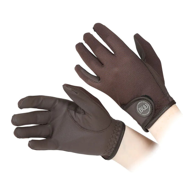 Bridleway Childs Windsor Riding Gloves - Brown