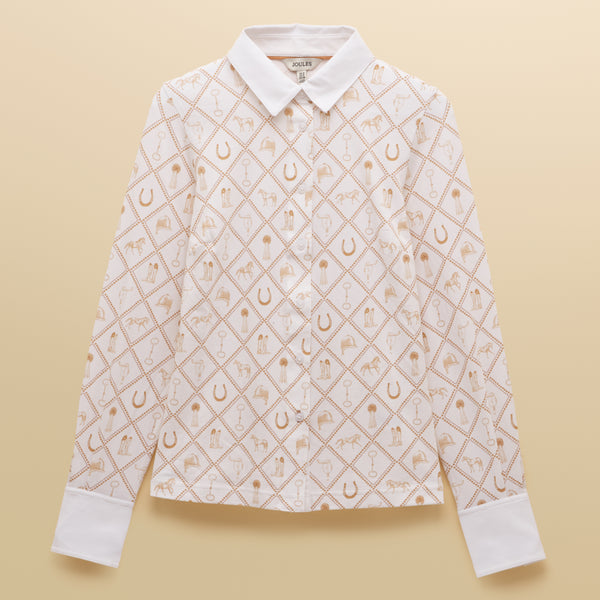 Joules Ladies Charlotte T-Shirt - Horse Icons