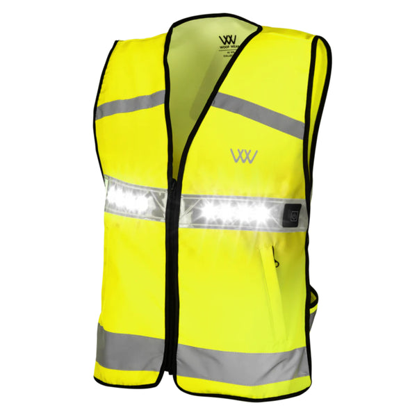 Woof Wear Adult LED Hi Vis Riding Vest - Hi Viz Yellow