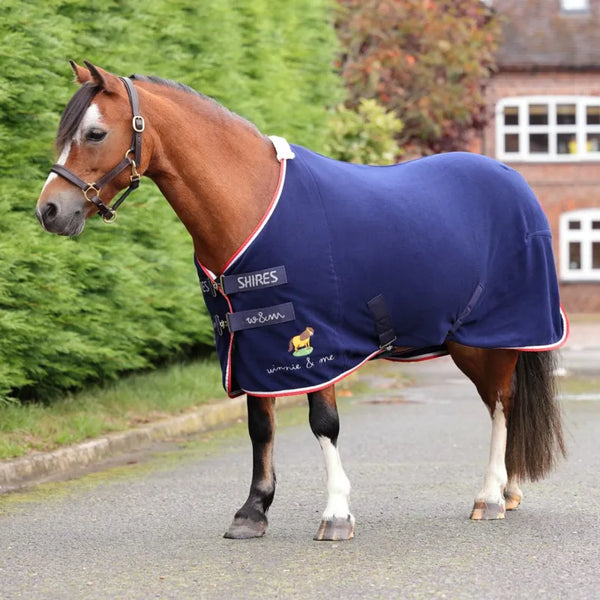 Winnie and Me Fleece Rug - Navy