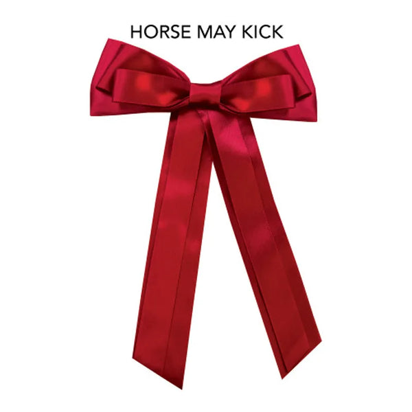 Equetech Warning Tail Ribbon - Red