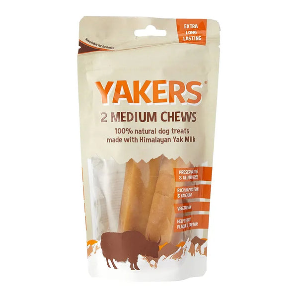 Yakers Original Dog Chew - Medium 2 Pack