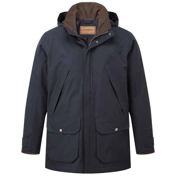 Schoffel Mens Barrow Country Coat - Carbon Navy