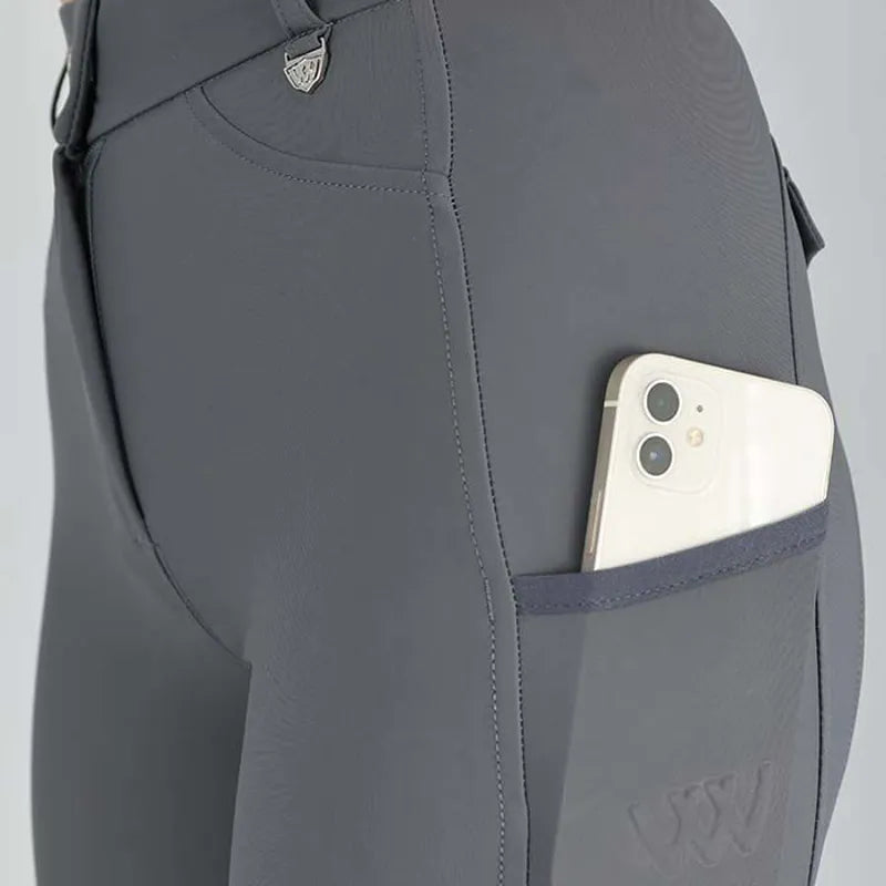 Woof Wear Hybrid Full Seat Riding Tights - Slate