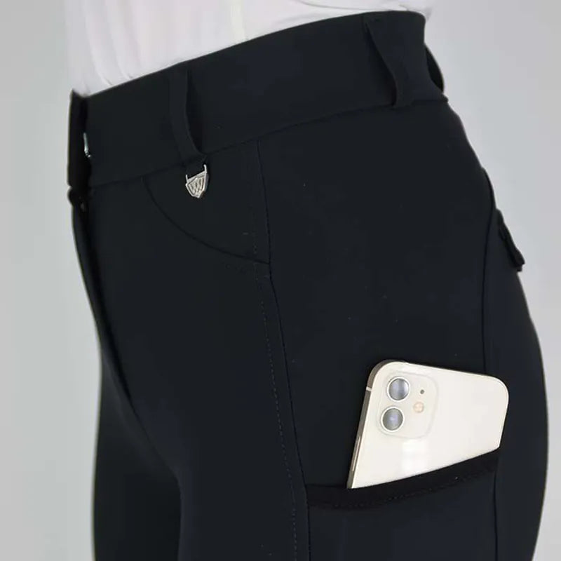 Woof Wear Hybrid Full Seat Riding Tights - Navy