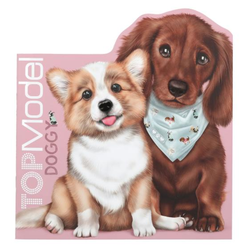 TOPModel Doggy Colouring Book Figural  KITTY and DOGGY