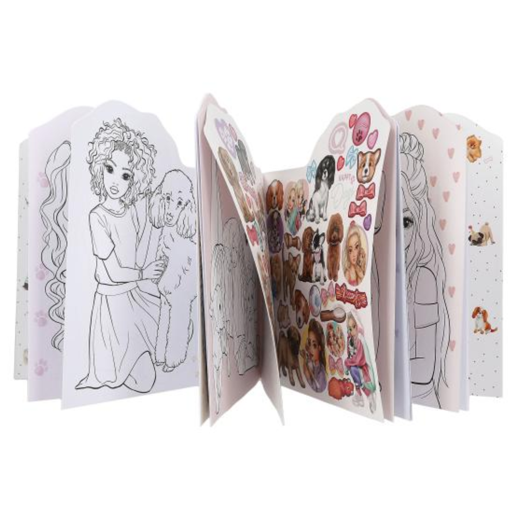 TOPModel Doggy Colouring Book Figural  KITTY and DOGGY
