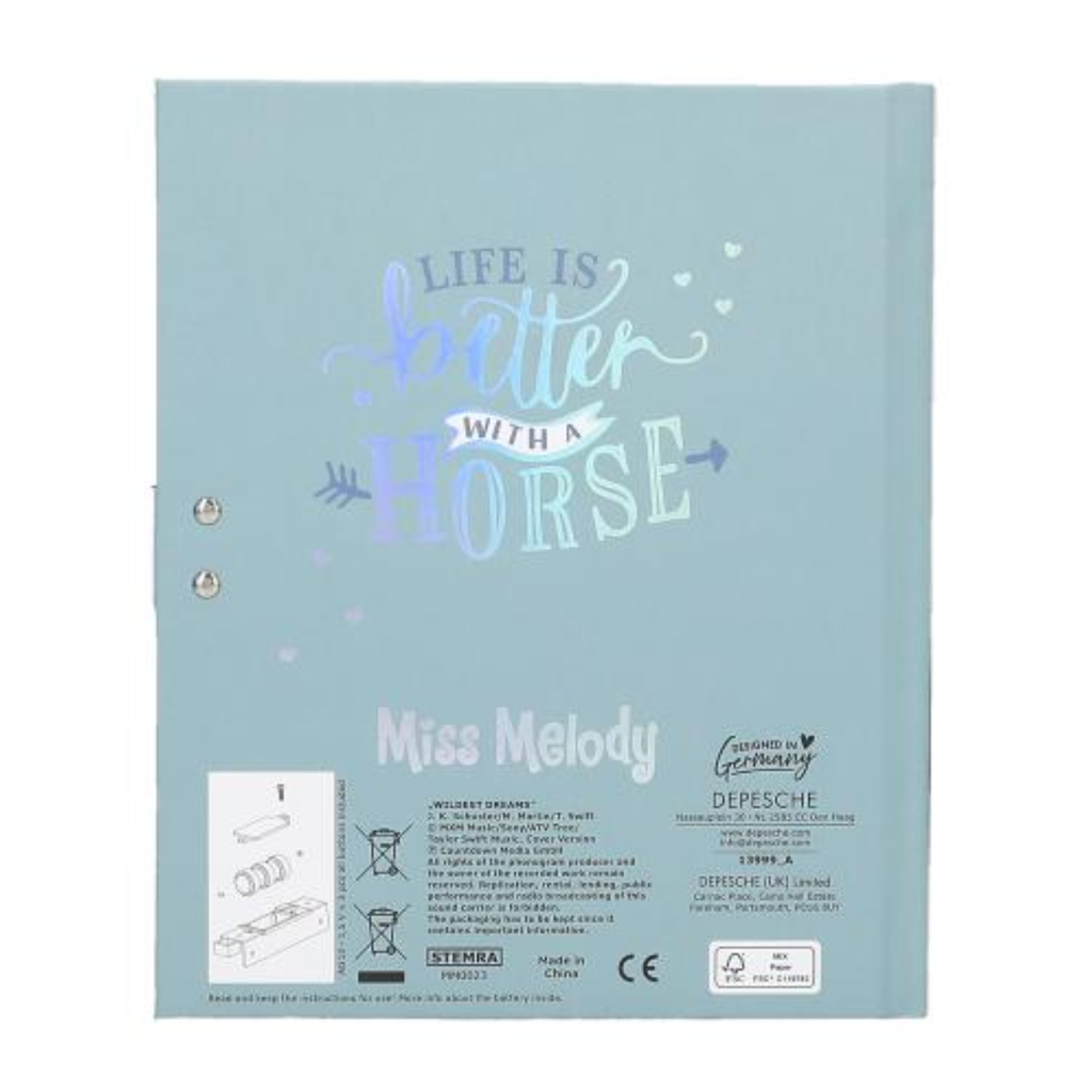 Miss Melody Diary With Code And Sound - Design 2