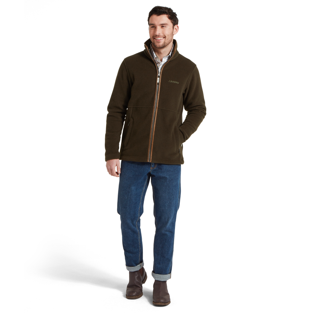 Schoffel Men's Cottesmore Fleece Jacket - Dark Olive