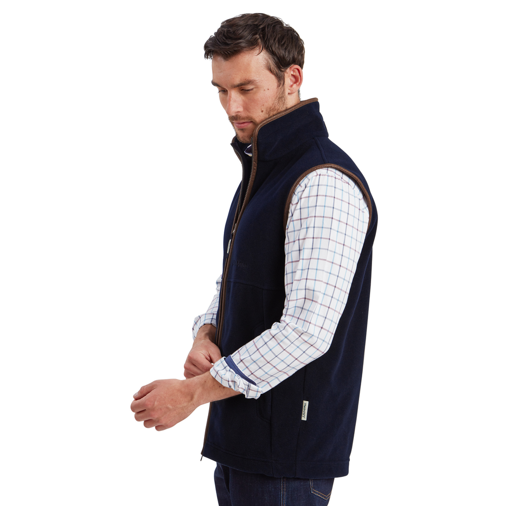 Schoffel Men's Oakham Fleece Gilet - Navy