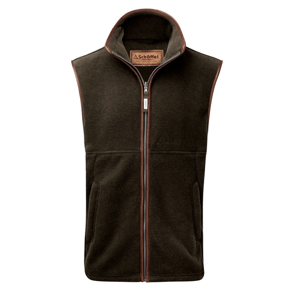 Schoffel Men's Oakham Fleece Gilet - Dark Olive