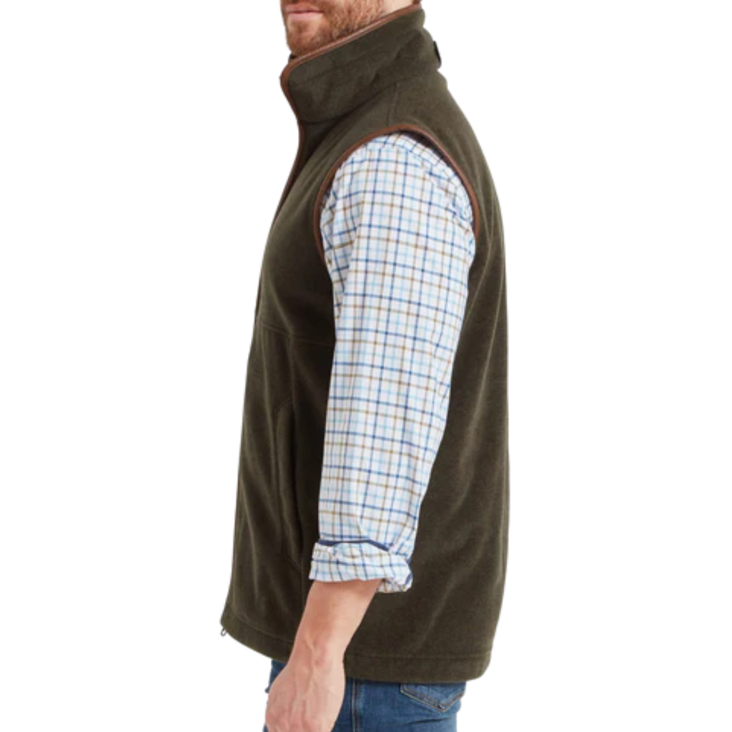 Schoffel Men's Oakham Fleece Gilet - Dark Olive