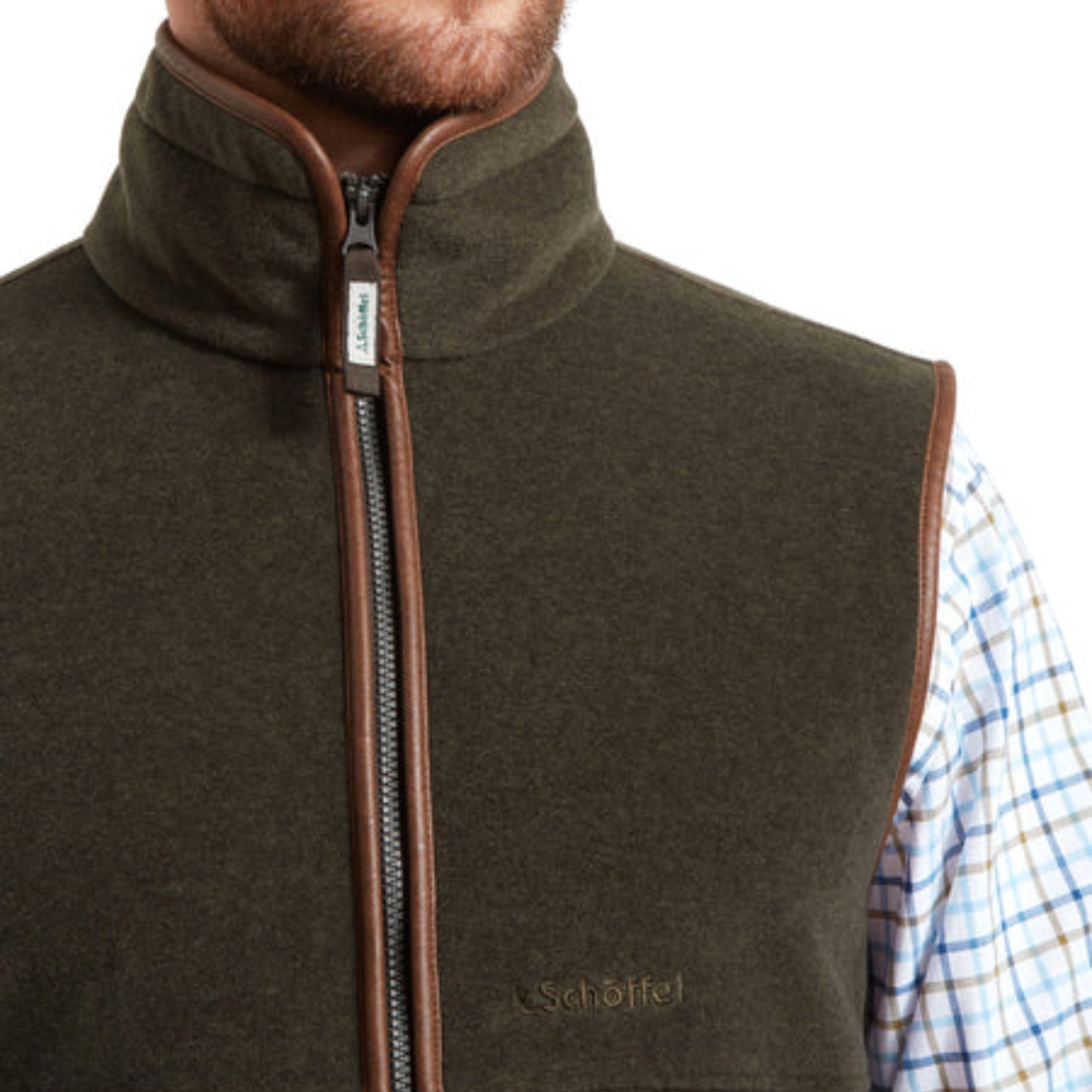 Schoffel Men's Oakham Fleece Gilet - Dark Olive