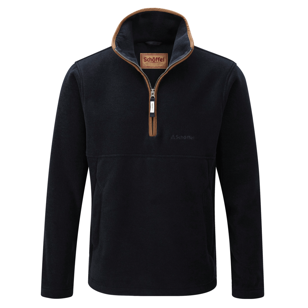Schoffel Men's Berkeley Quarter Zip Fleece - Navy