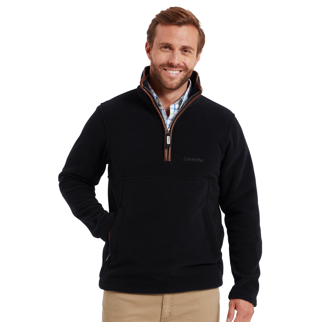 Schoffel Men's Berkeley Quarter Zip Fleece - Navy