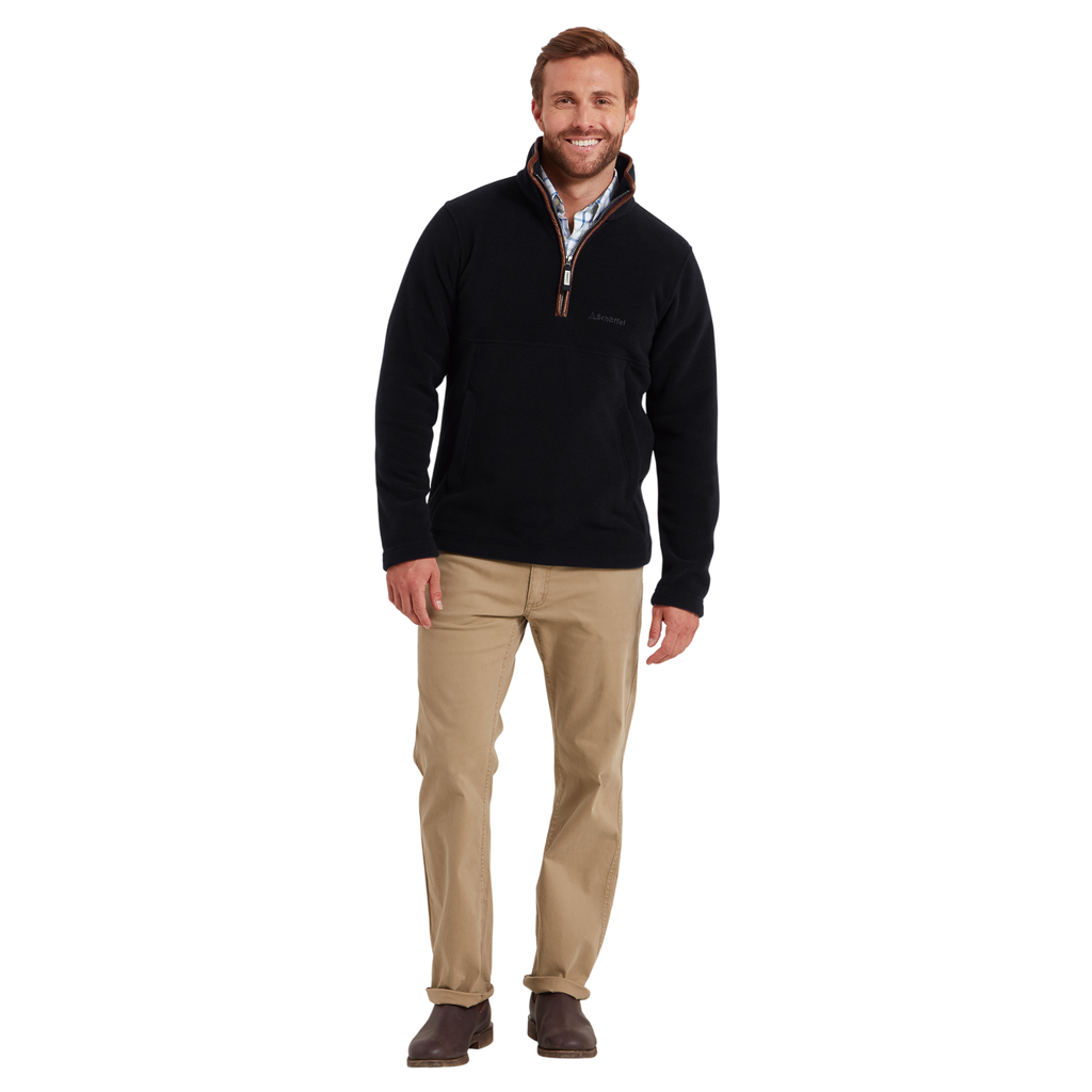 Schoffel Men's Berkeley Quarter Zip Fleece - Navy