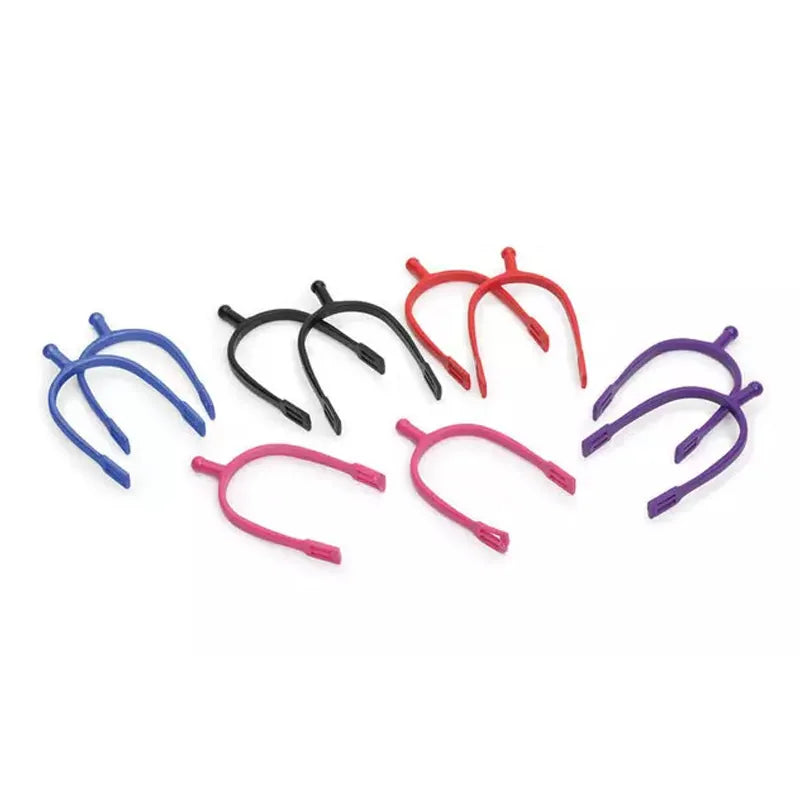 Shires Plastic Ball End Spurs - Red
