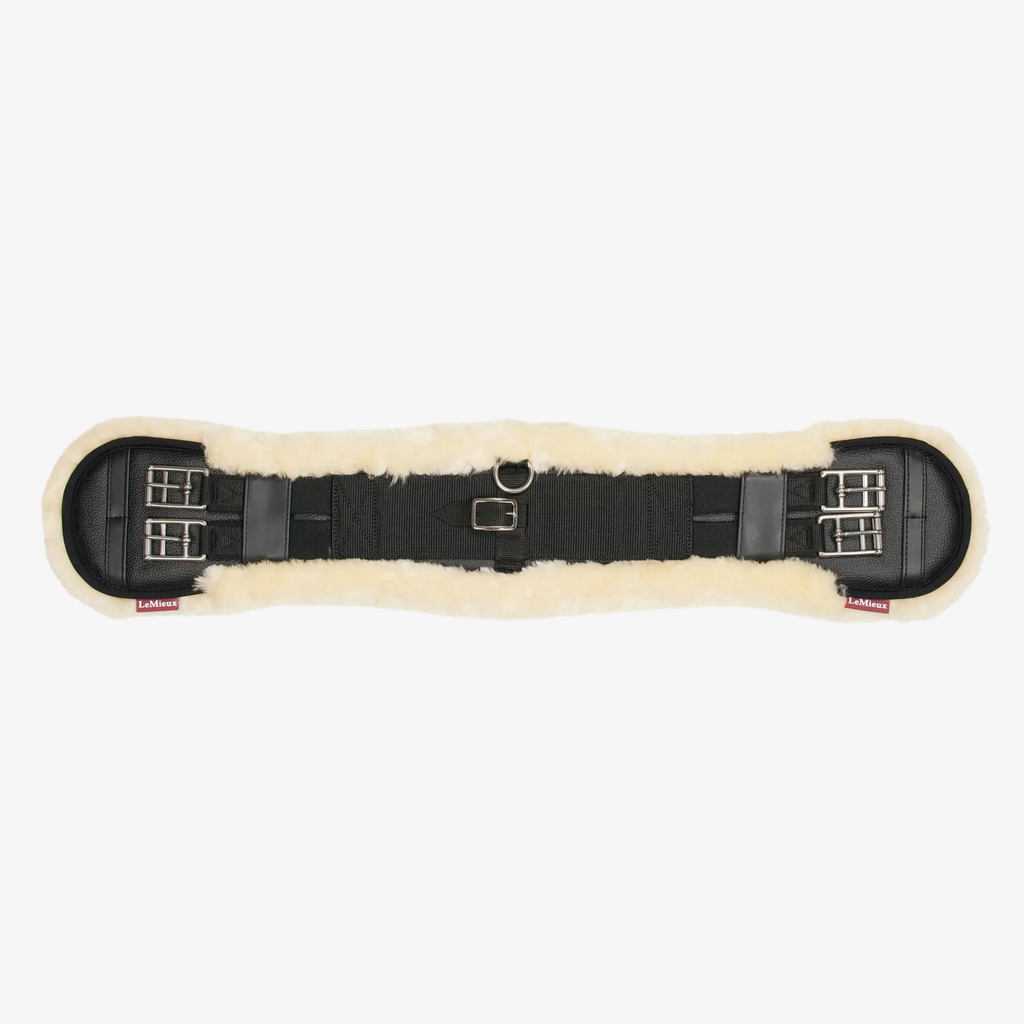 LeMieux Intergrated Dressage Girth - Black/Natural