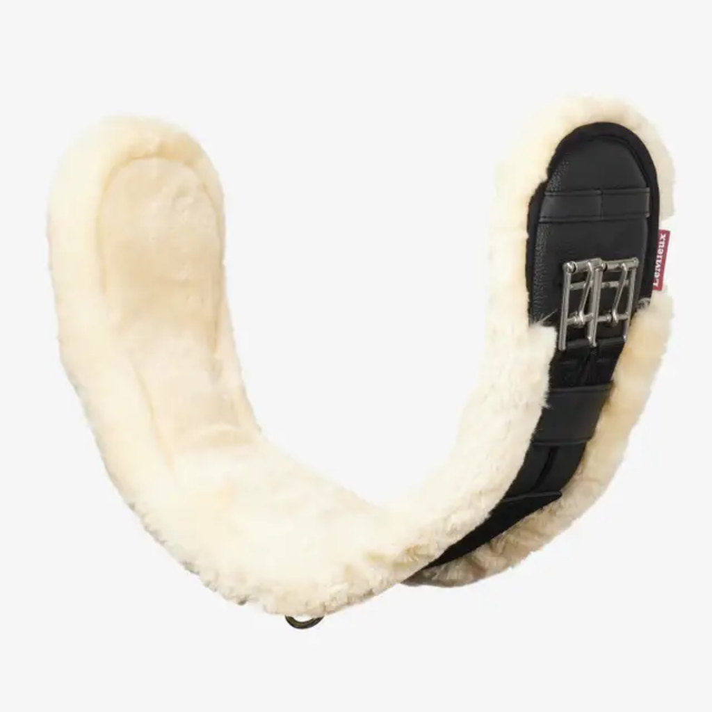 LeMieux Intergrated Dressage Girth - Black/Natural