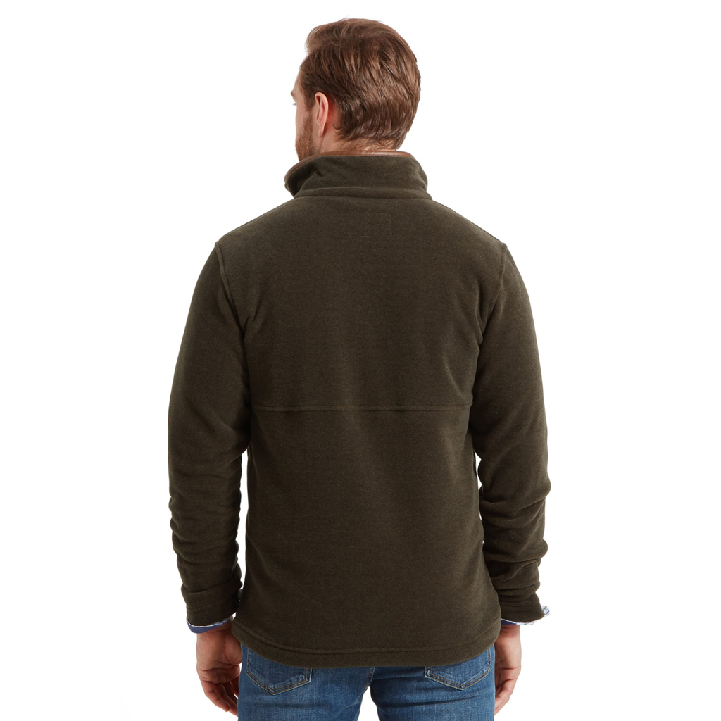 Schoffel Men's Berkeley Quarter Zip Fleece - Dark Olive