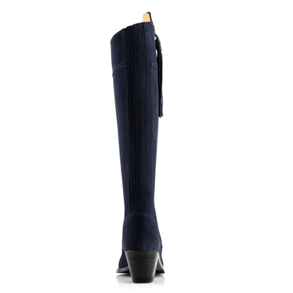 Fairfax and Favor Sporting Fit Heeled Regina Boot - Navy