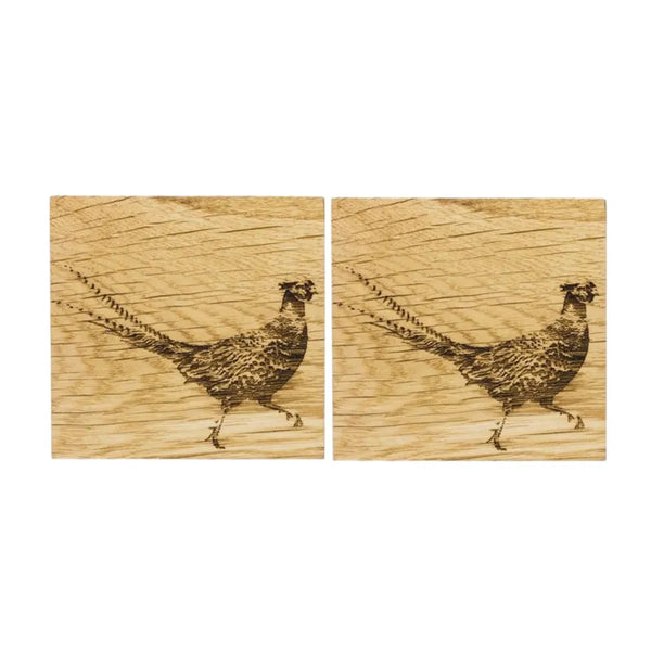 Selbrae House Pheasant Oak Coasters