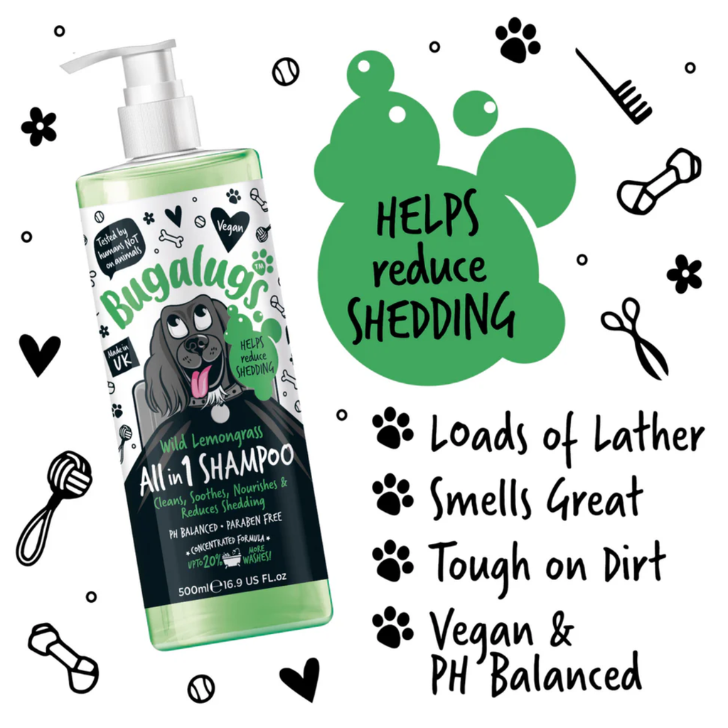 Bugalugs All In One Shed Control Shampoo - 500ml