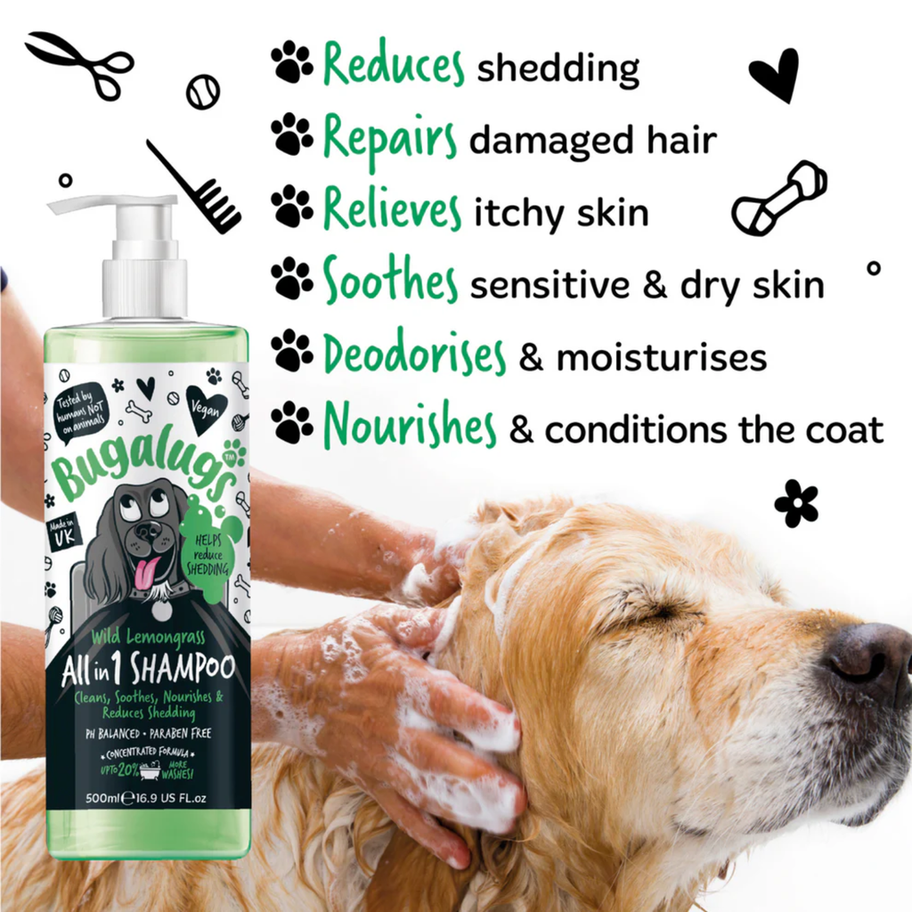 Bugalugs All In One Shed Control Shampoo - 500ml
