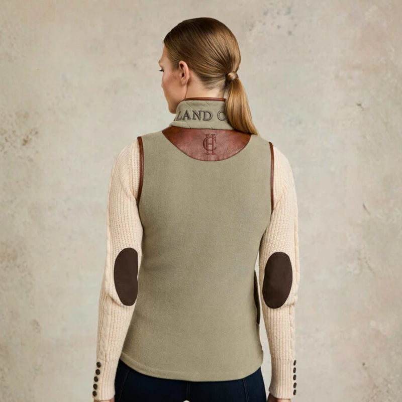 Holland Cooper Country Fleece Gilet - Sage