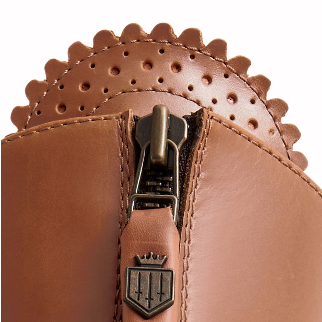 Fairfax and Favor Flat Regina Leather Boot - Tan