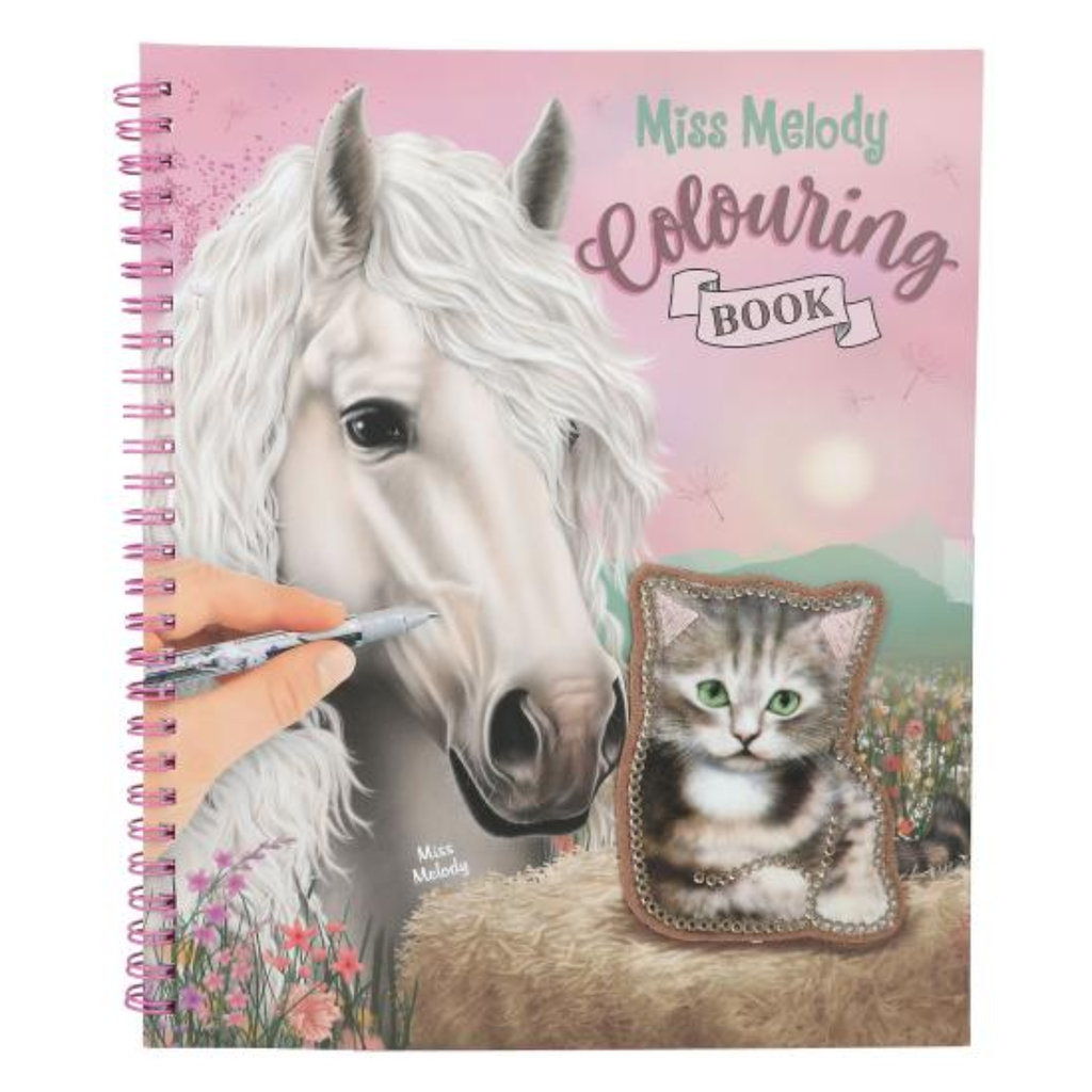 Miss Melody Colouring Book With Sequins