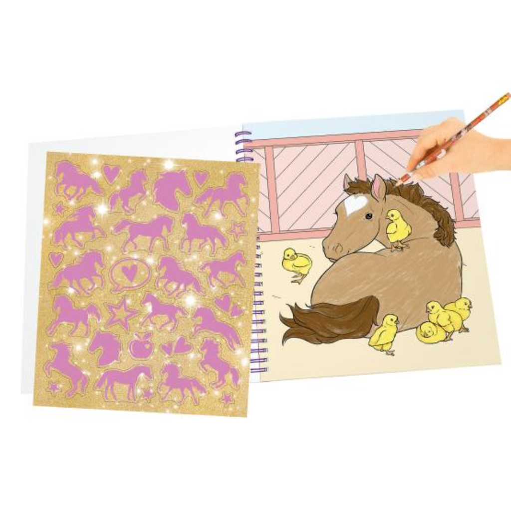 Miss Melody Colouring Book With Sequins