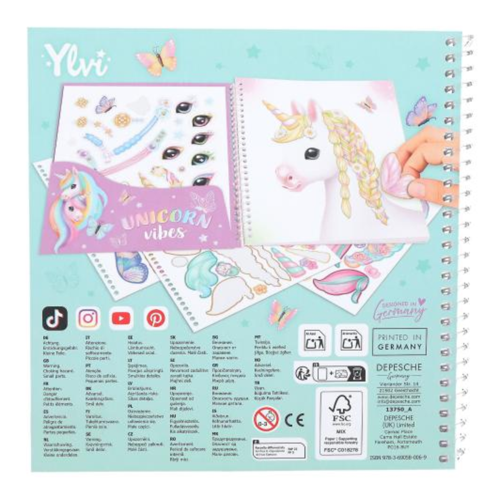 Ylvi Create Your Special Unicorn Dress Me Up