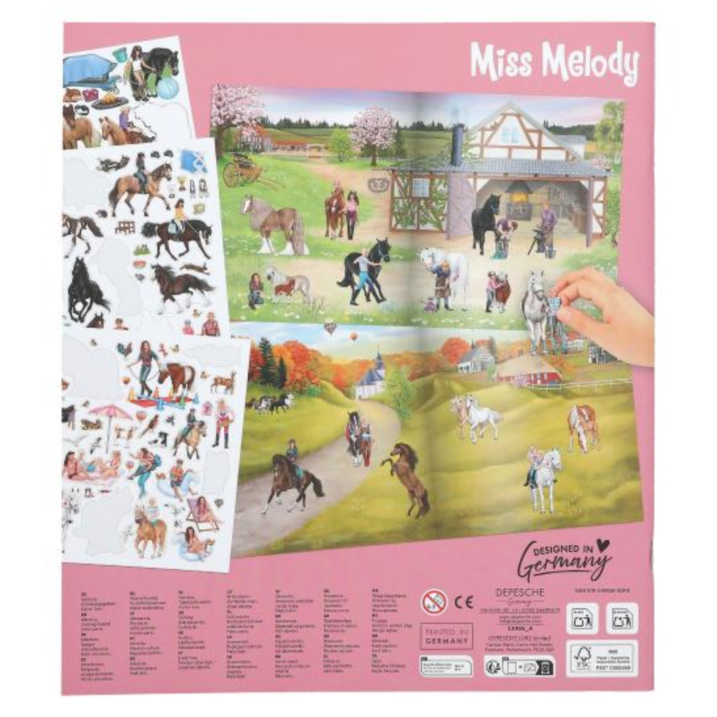 Miss Melody Stickerworld Book