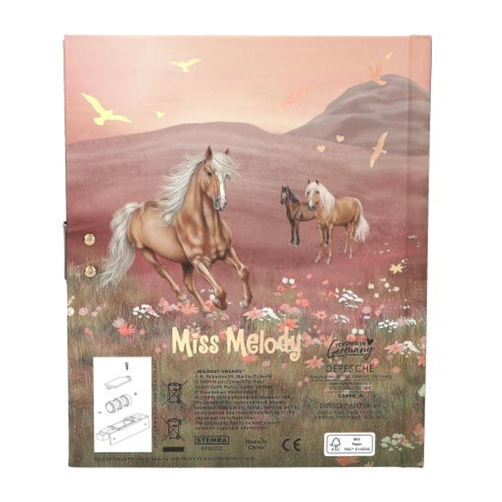 Miss Melody Diary With Code And Sound, Design 1