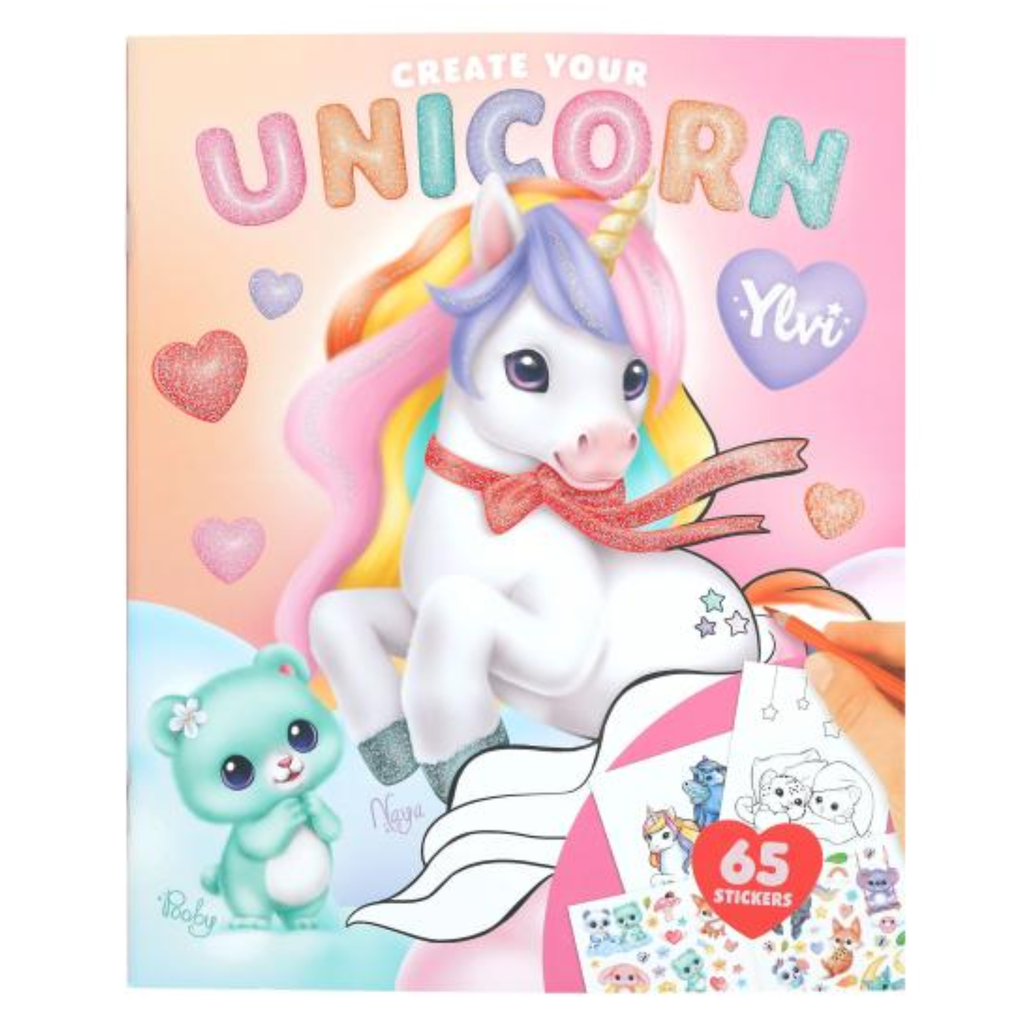 Ylvi Create Your Unicorn Colouring Book