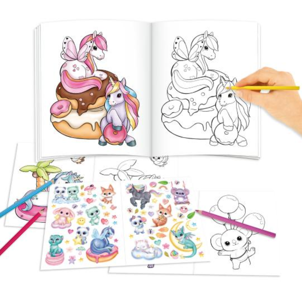 Ylvi Create Your Unicorn Colouring Book