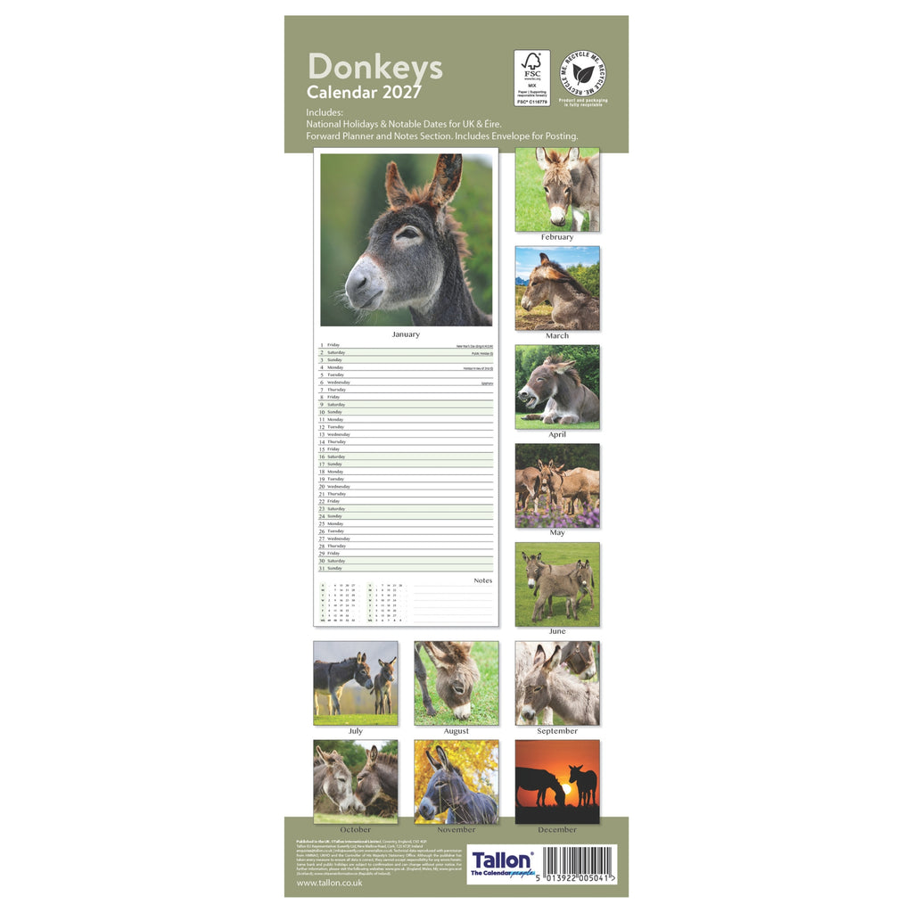 Platinum Slim Calender Set  - Foals, Horses, Donkeys and Ponies