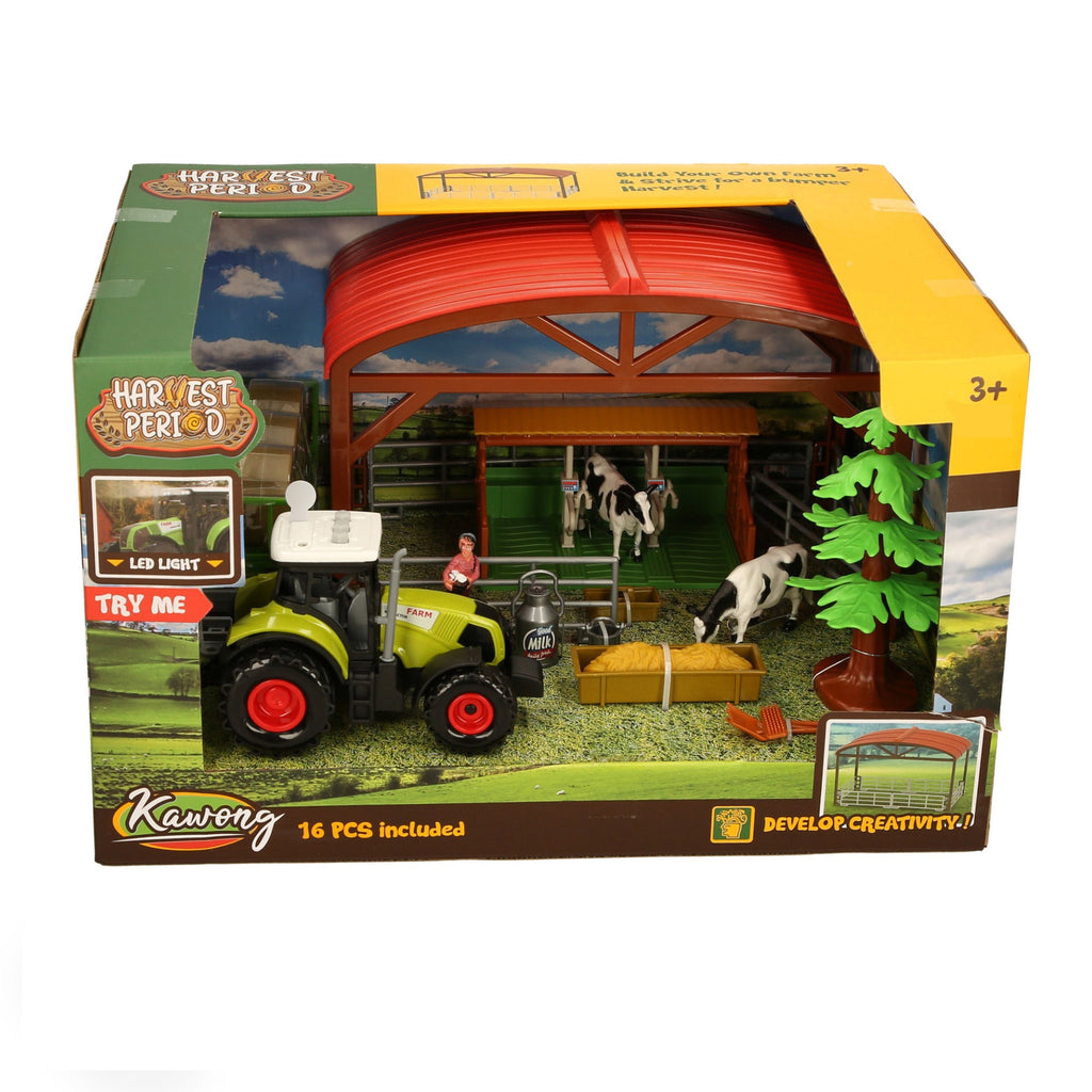 Try Me Tractor & Dairy Barn Set