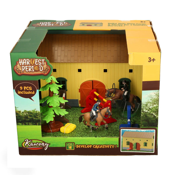 Equestrian Event  Set With Stable