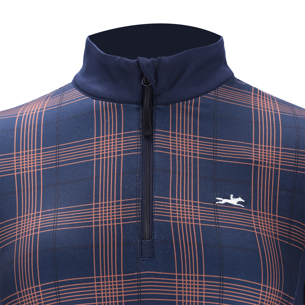 Schockemohle Ladies Xandra Training Shirt - Navy Check