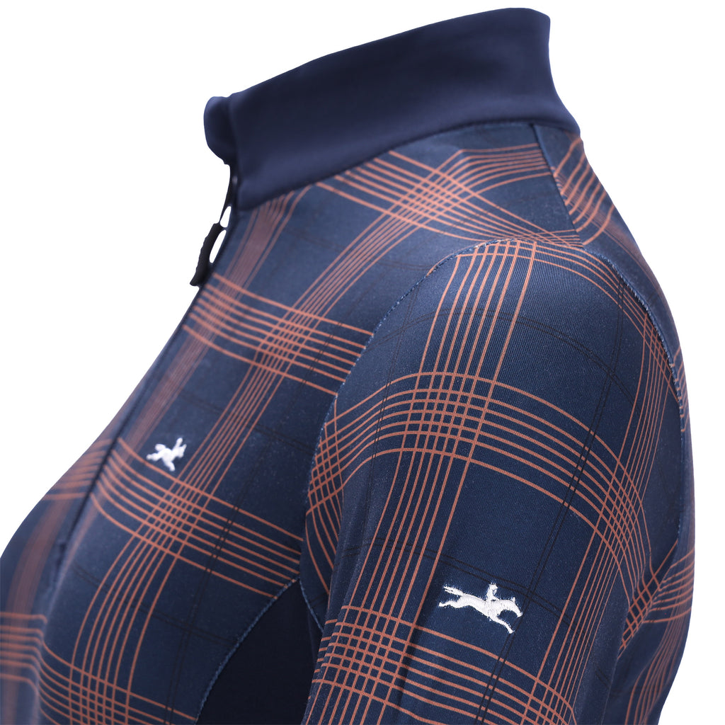 Schockemohle Ladies Xandra Training Shirt - Navy Check