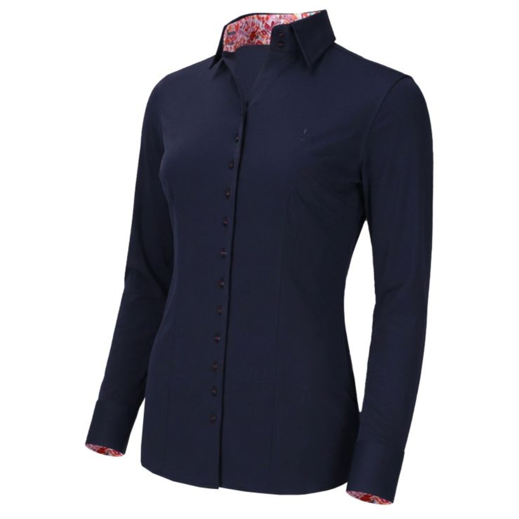 Fior Da Liso Ladies Nova Paisley L Blouse - Dark Blue