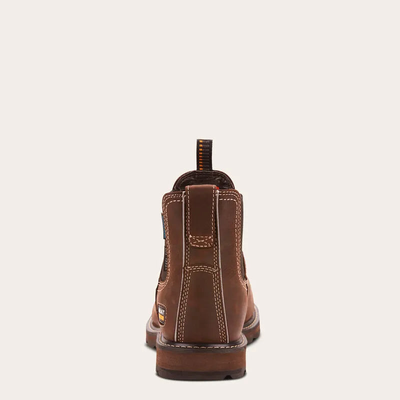 Ariat Groundbreaker Waterproof Steel Toe Work Boot - Brown