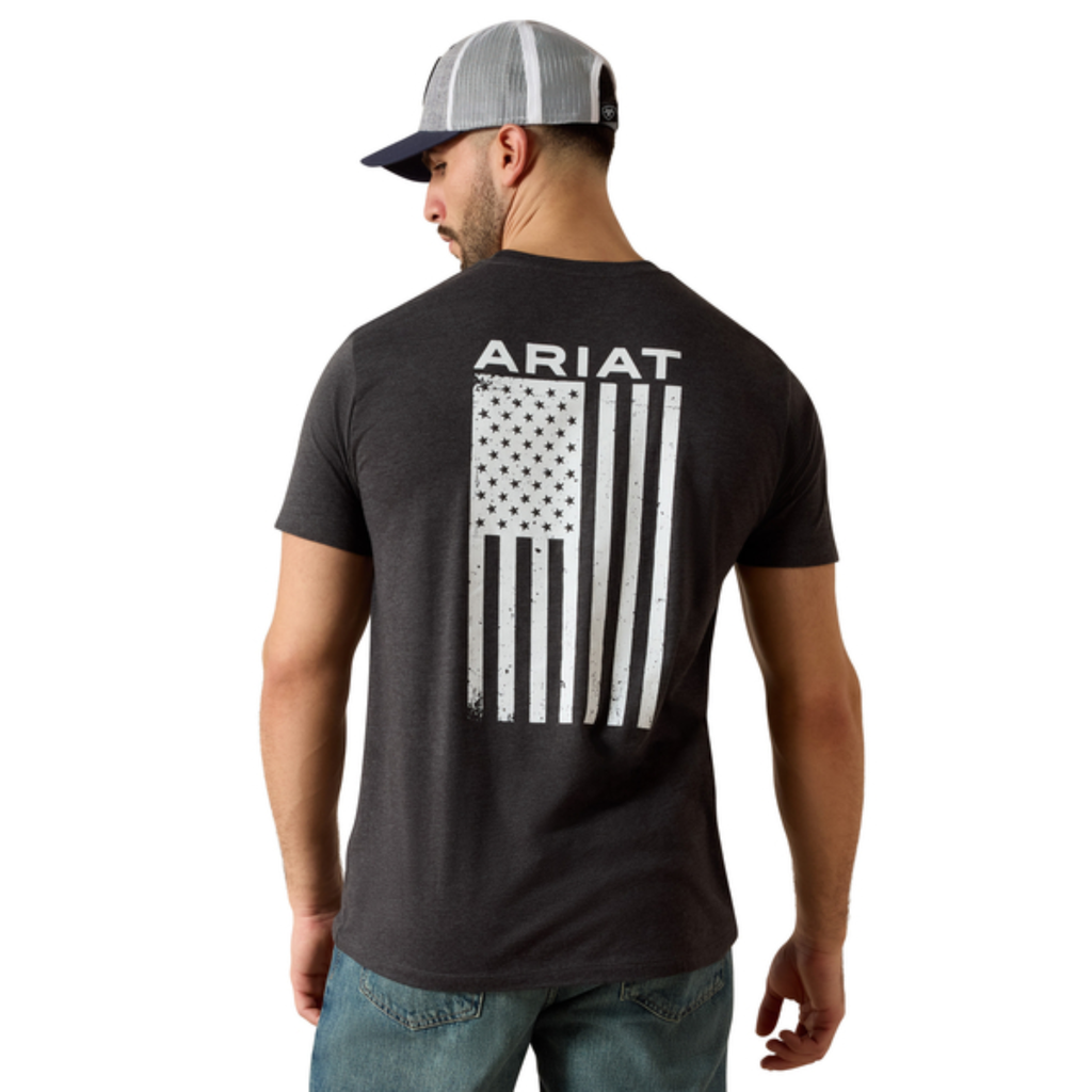 Ariat Mens Freedom T-Shirt - Charcoal Heather